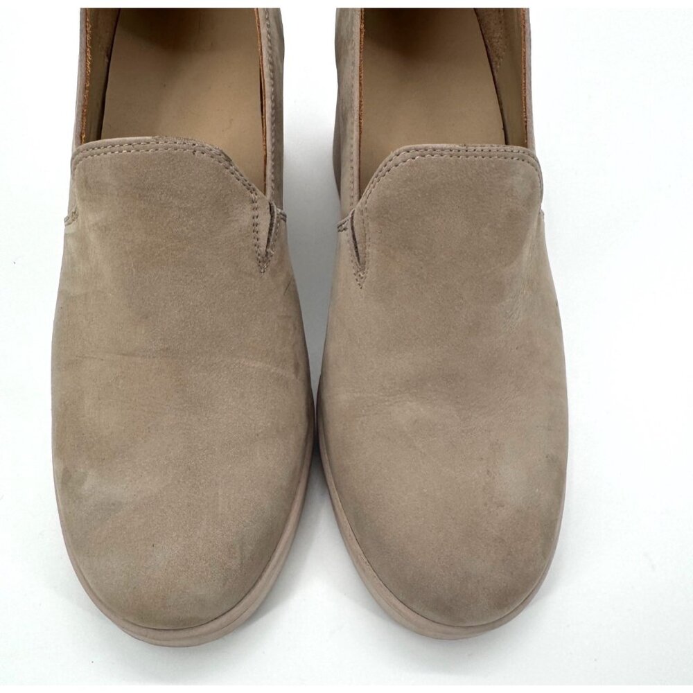 Abeo Horizon Taupe Leather Slip-On Wedge Shoes Size 11 - Picture 3 of 10